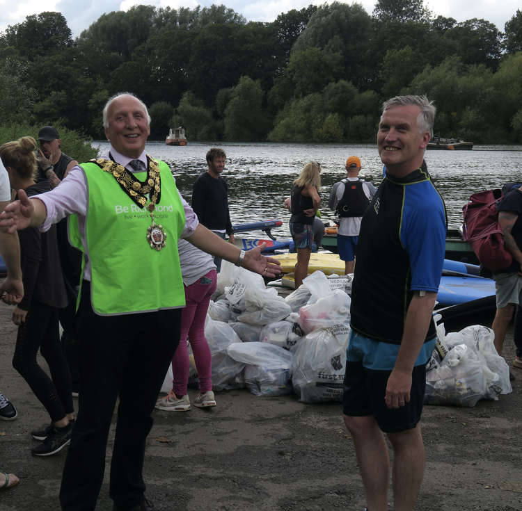 Councillor Gareth Roberts and Mayor Geoff Acton. Credit: BeRichmond.