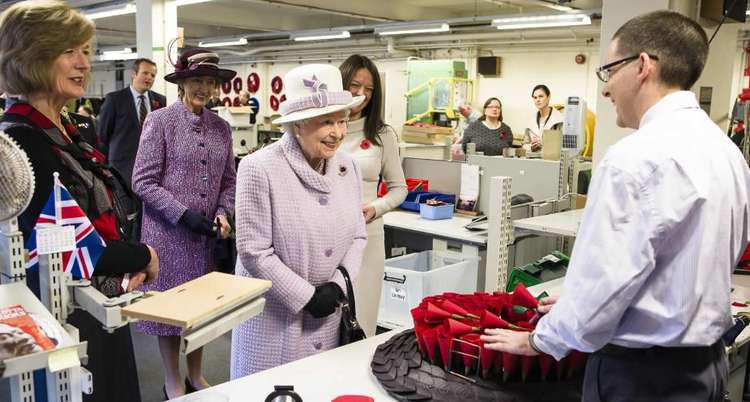 Pic credits – Queen visits The Poppy Factory – credit The Poppy Factory.