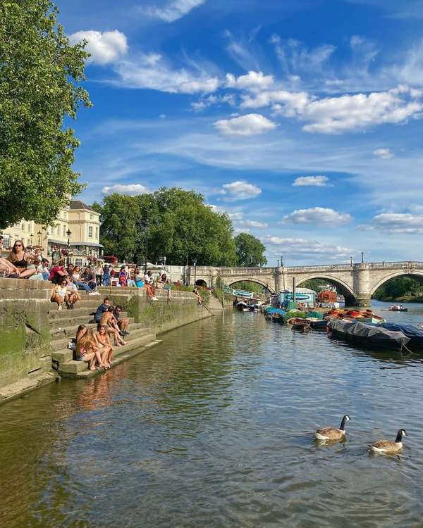 The restaurant is on the sunny riverside. Credit: Brindisa.