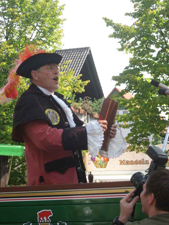 Town crier Alistair Chisholm