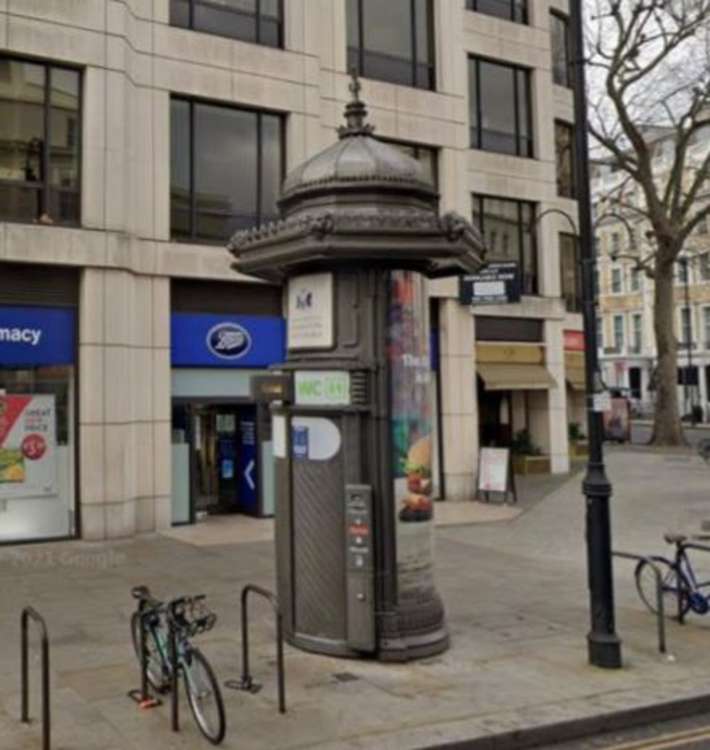 'Walk-in' public toilet pods either on the street – as seen at locations in central London – or placed inside an existing empty shop, or shop foyer. Credit: Richmond Borough Council.
