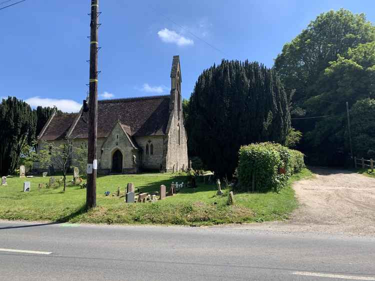 Start at Athelhampton House, going up the lane to the right of the church