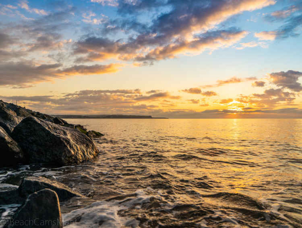 The sea off Dawlish Warren. Picture: Dawlish Beach Cams