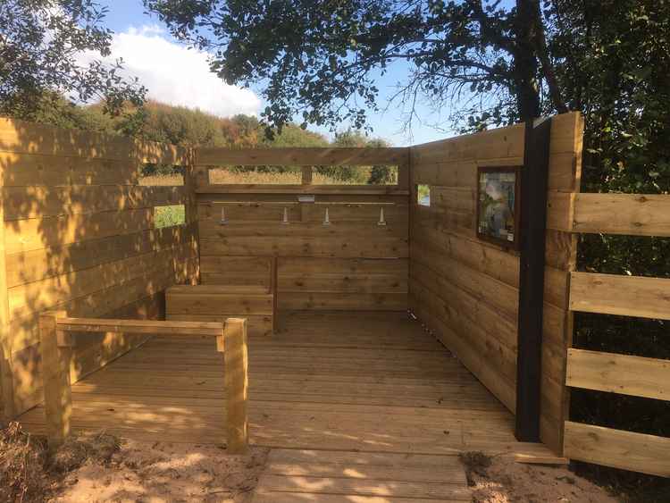 The new viewing platform. Picture: Dawlish Warren Countryside Rangers