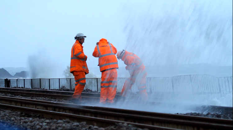 A DVD about the 2014 railway storm damage is available to buy