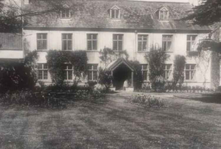 The Old Vicarage in about 1900, a fine building set in spacious gardens