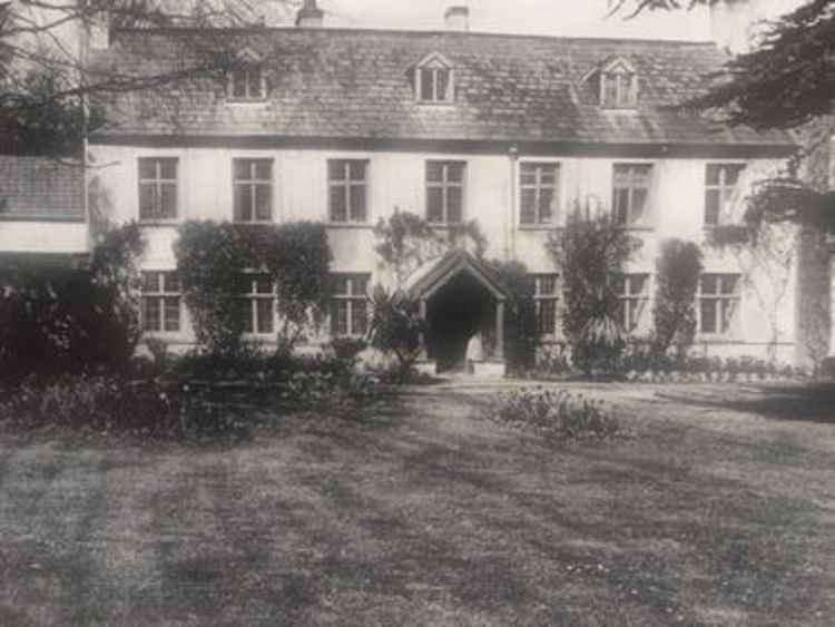 The vicarage in around 1900 - a fine and attractive house.