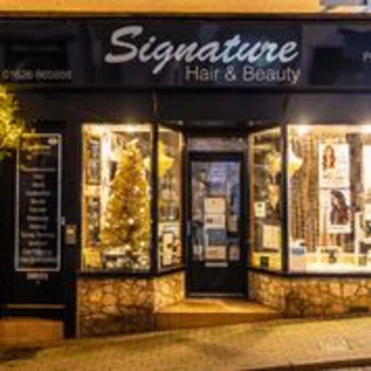 Christmas window display at Signature. Picture: Neil Salter
