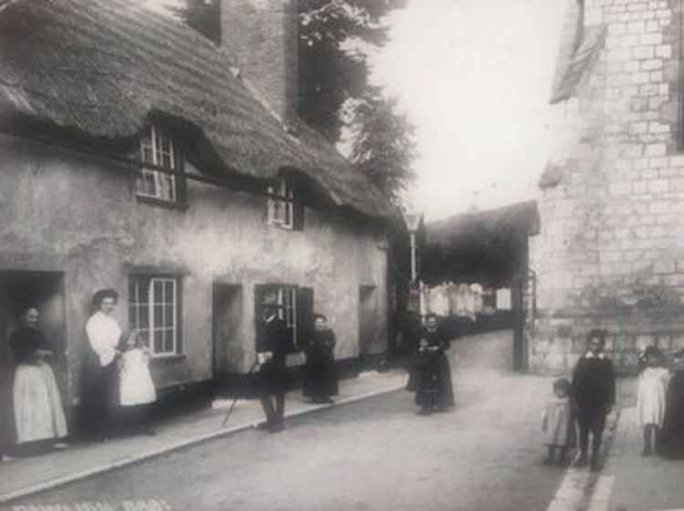 One of the cottages that once occupied the site