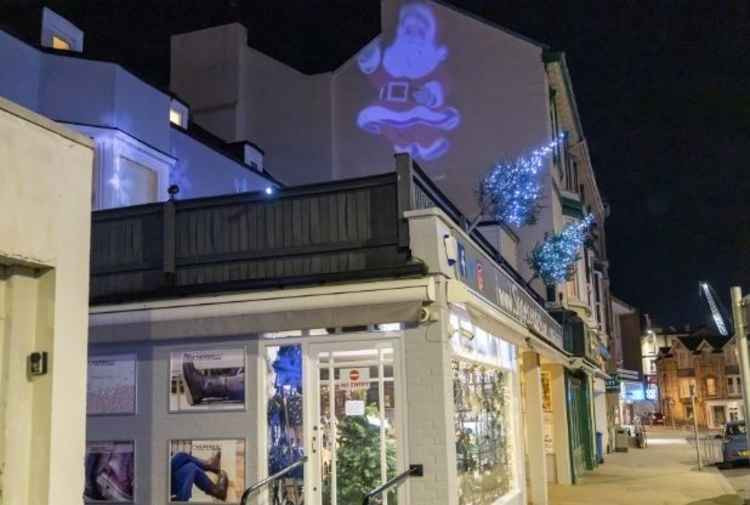 Festive shop window in Dawlish. Picture: Neil Salter