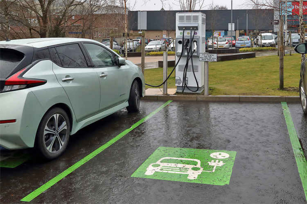 An electric vehicle charging point. Picture by Walter Baxter An electric vehicle charging point. Picture by Walter Baxter