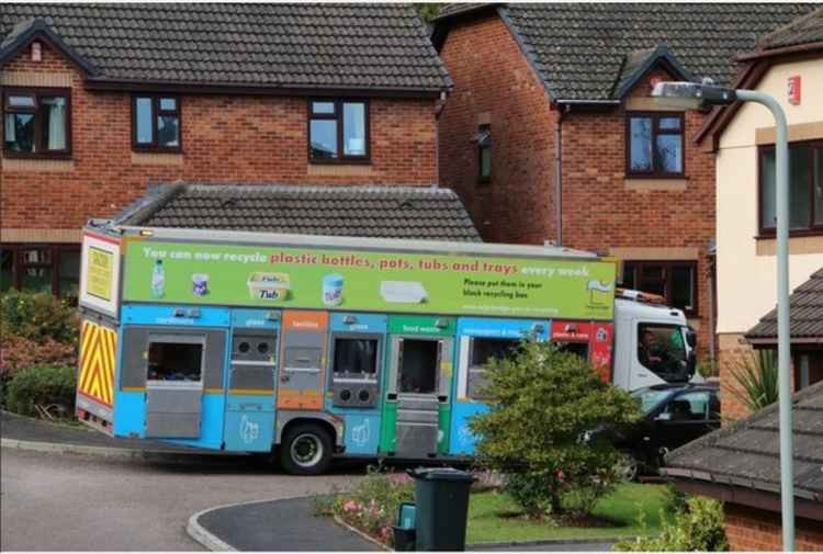 A Teignbridge recycling lorry: picture by Teignbridge District Council