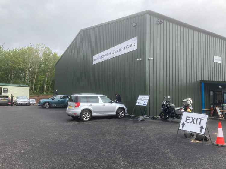 The vaccination centre at Greendale Business Park, where many local residents are receiving their jabs. Picture: Daniel Clark