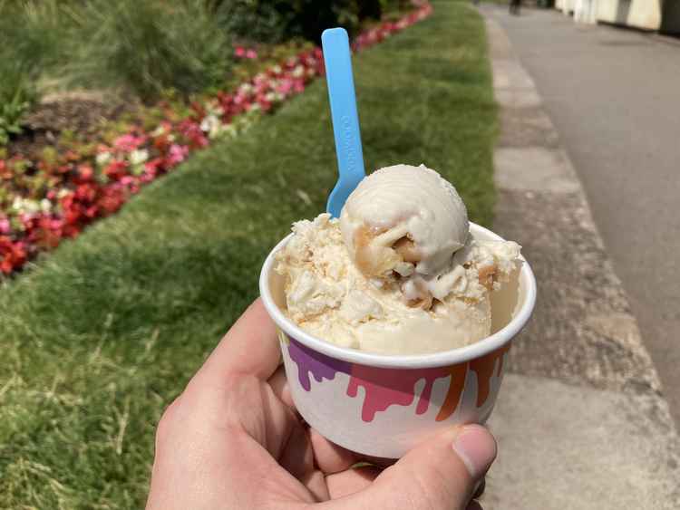 Reese's peanut butter flavour ice cream.