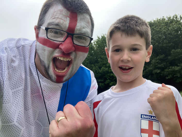 Headteacher Gary Spracklen with Year 3 pupil Oscar