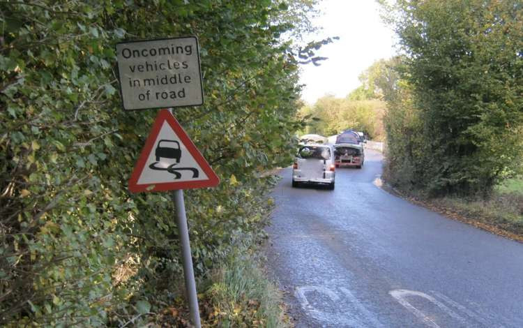 There is poor visibility on the approach to the bridge. Credit: Devon County Council