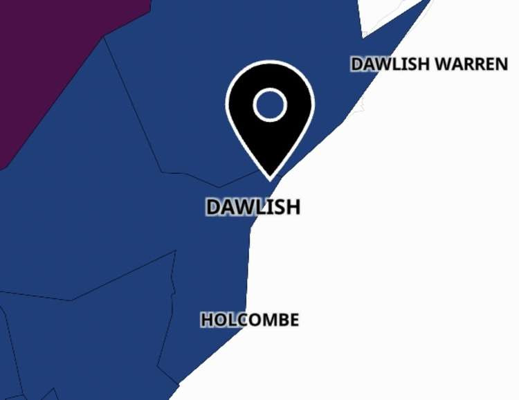 Dawlish coronavirus map