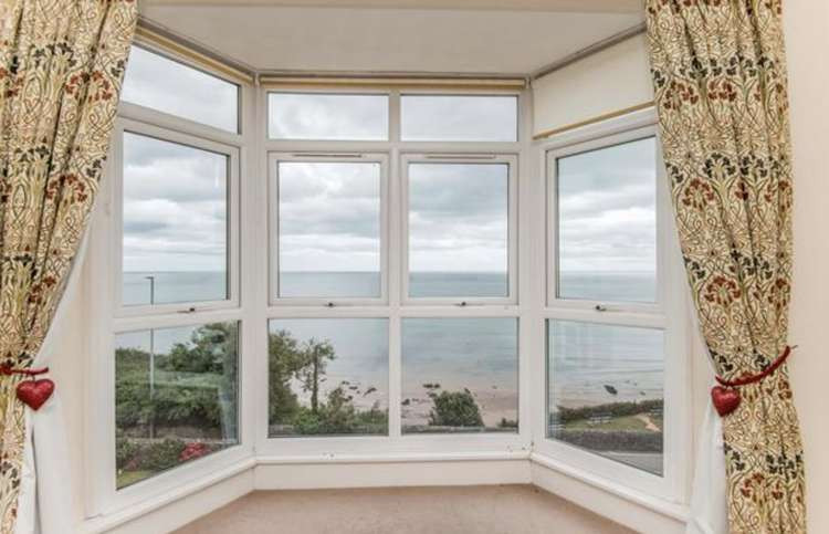 This two-bedroom apartment offers some of the best sea views in Dawlish