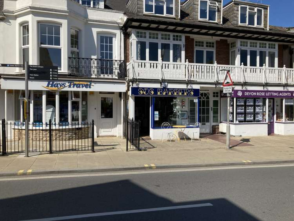 SOS Barbers on the Strand, Dawlish (Nub News, Will Goddard)