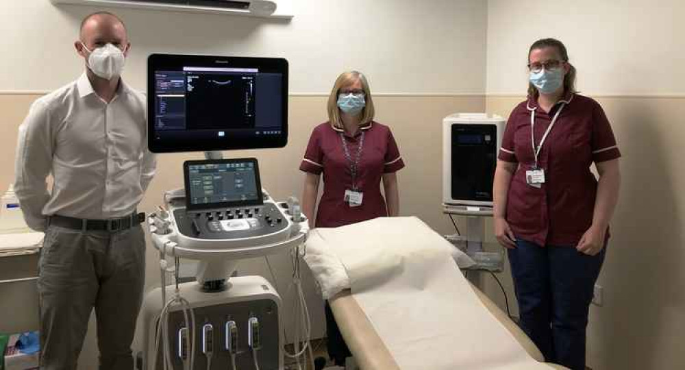 The new ultrasound scan facilities at Weymouth Community Hospital