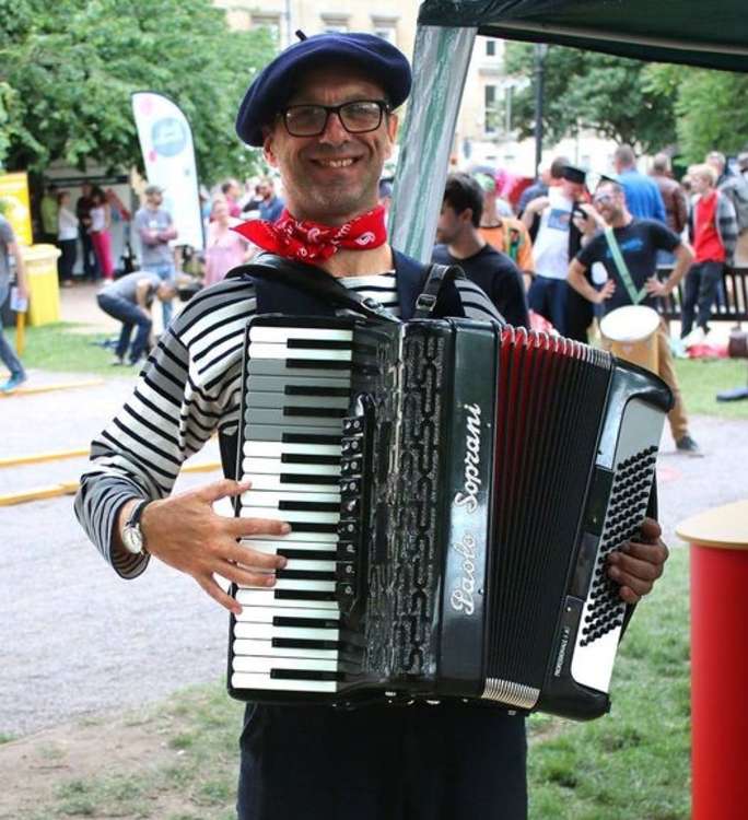 Accordionist John Slater