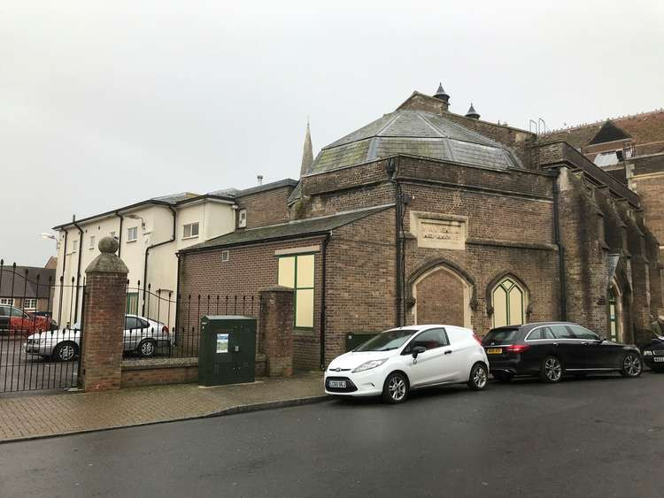 The rear of Dorchester's Municipal Buildings