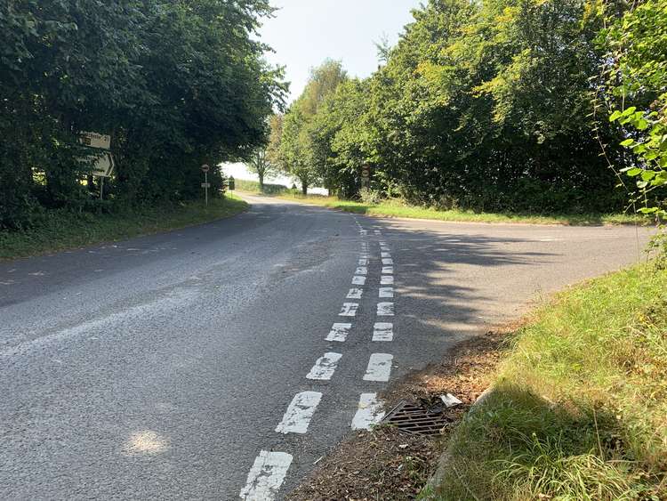 Turn right to go over the bridge and the dual carriageway