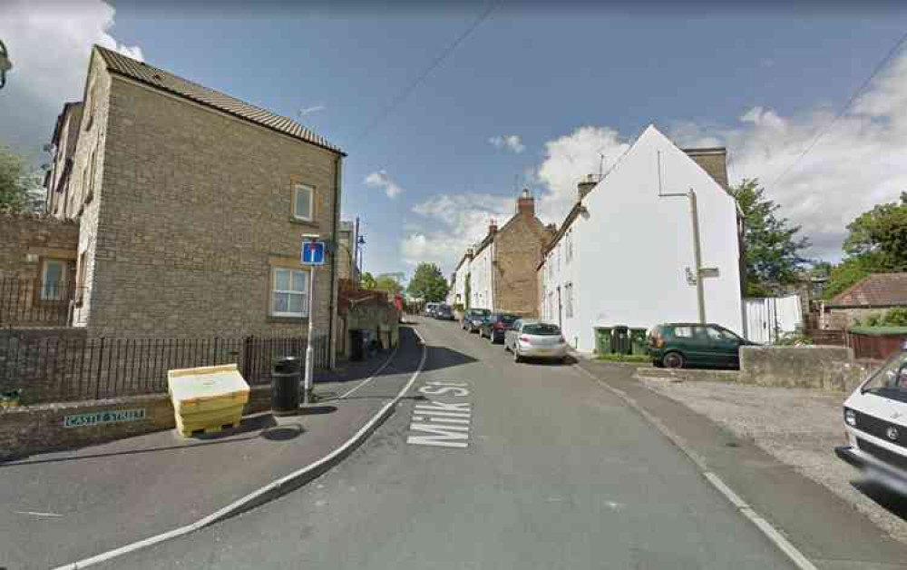 The attack happened in Milk Street, Frome Photo: Google Street View