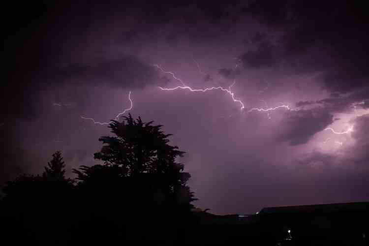 Lightning above Frome last night Photo copyright Tim Gander of takeagander.co.uk