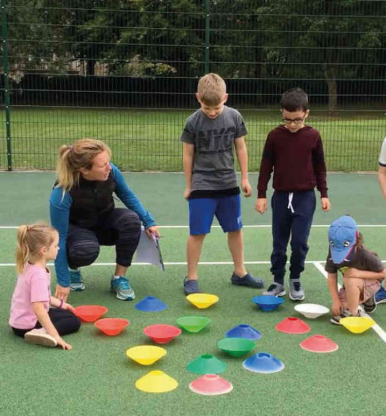 Free tennis games on the community courts