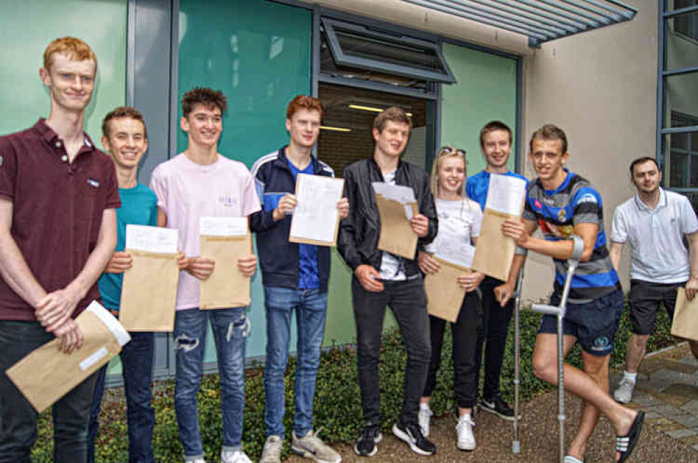 A-levels results day at Frome College