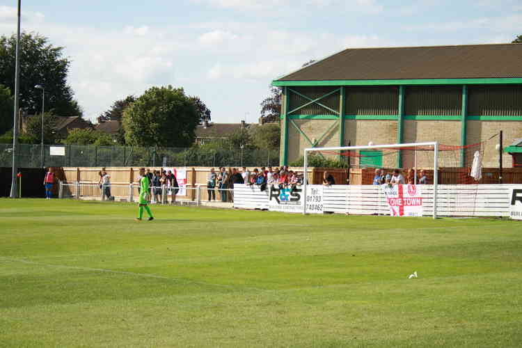 Fantastic support from The Robins faithful at The Save-On-Tyres Stadium... (Photo by James Burgoyne)