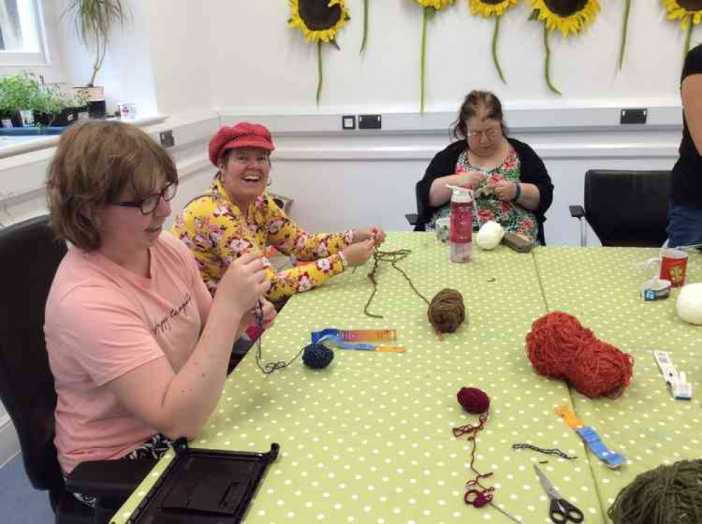 Getting to grips with crochet at Get Connected