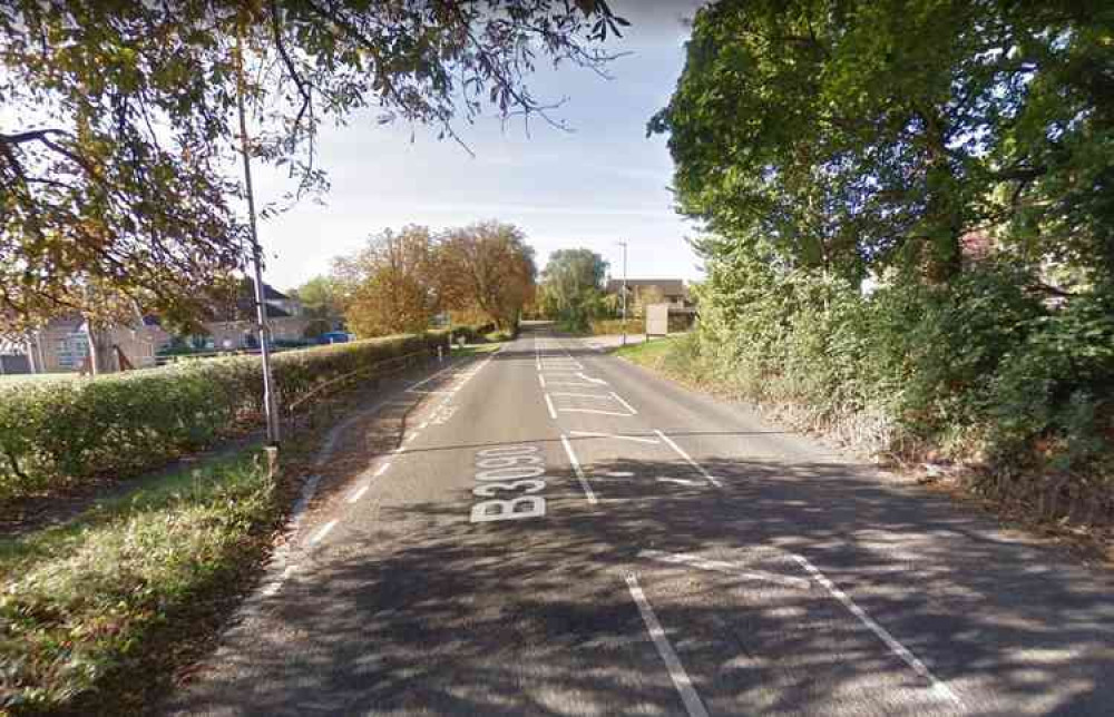 The B3090 Oldford - see today's mobile speed camera locations (Photo: Google Street View)