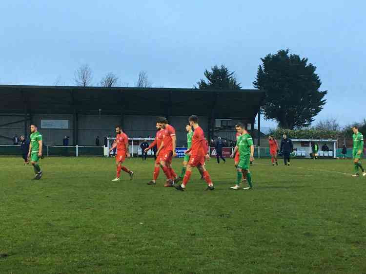 Leaving the pitch at half time and ahead by two nil