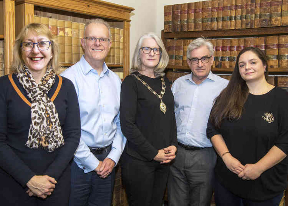 Pictured left to right are Amanda Brown, Steve Burry, Pauline Davey, Neil Howlett and Rebecca Preston.