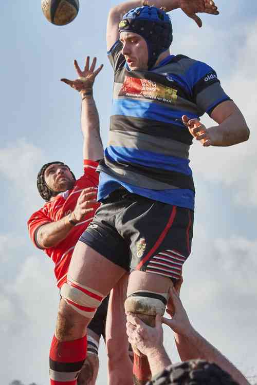 Top of their game Frome in blue. Photo: Corsham's photographer Chris Chard