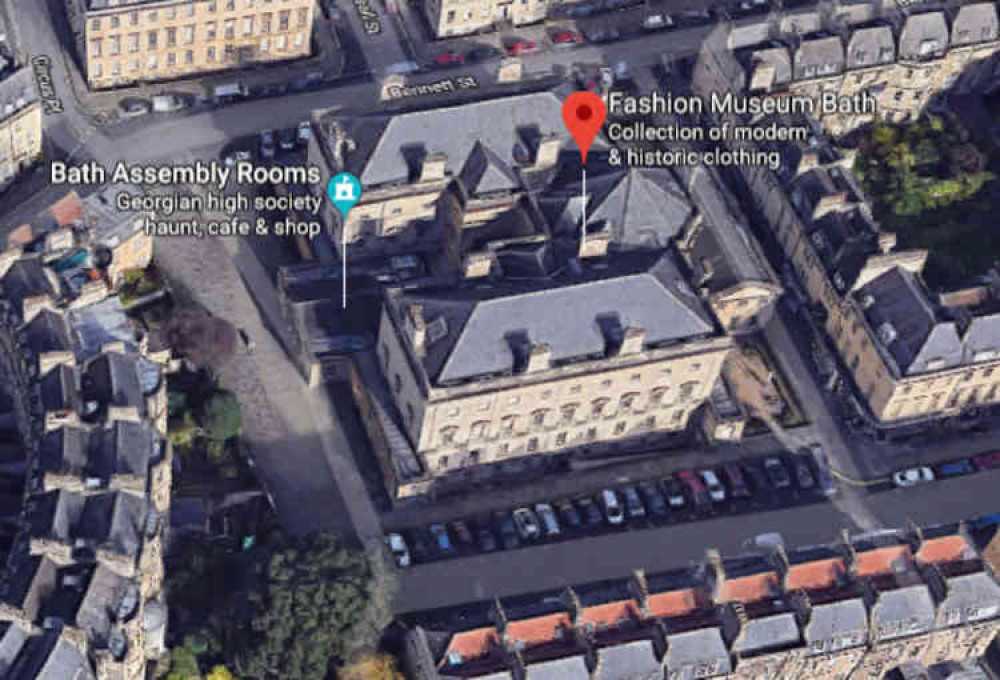 Bath Fashion Museum is currently in the Assembly Rooms. Google Maps.