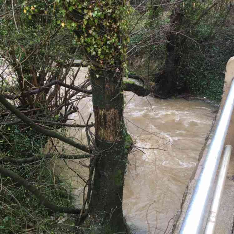 The main rivers are swollen