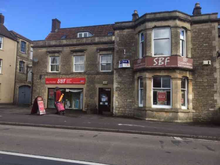 The popular Frome fabric shop this morning (March 16)