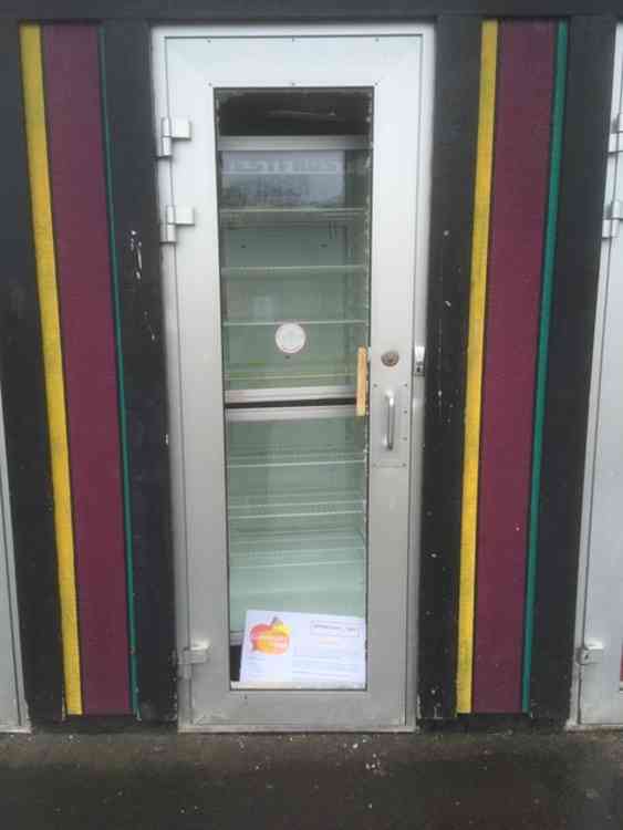 Vandalised - again - the Frome Community Fridge will be closed