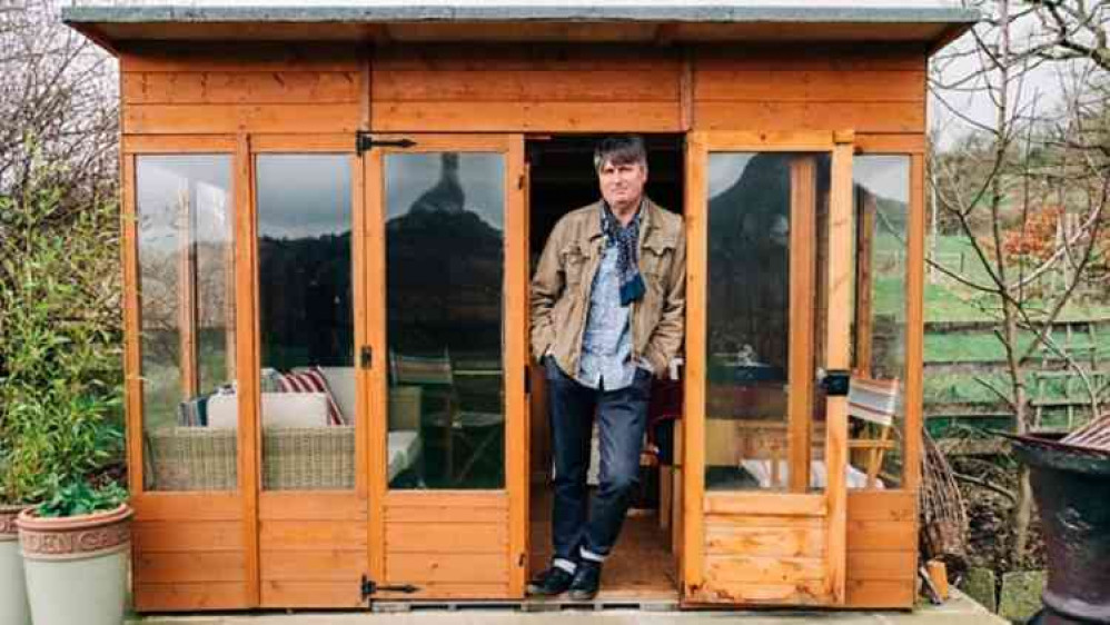 Poet Laureate Simon Armitage in his writing shed (image from BBC)