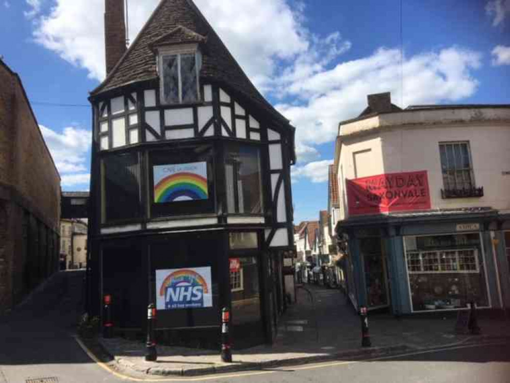 Cheap Street in Frome this afternoon (May 12)