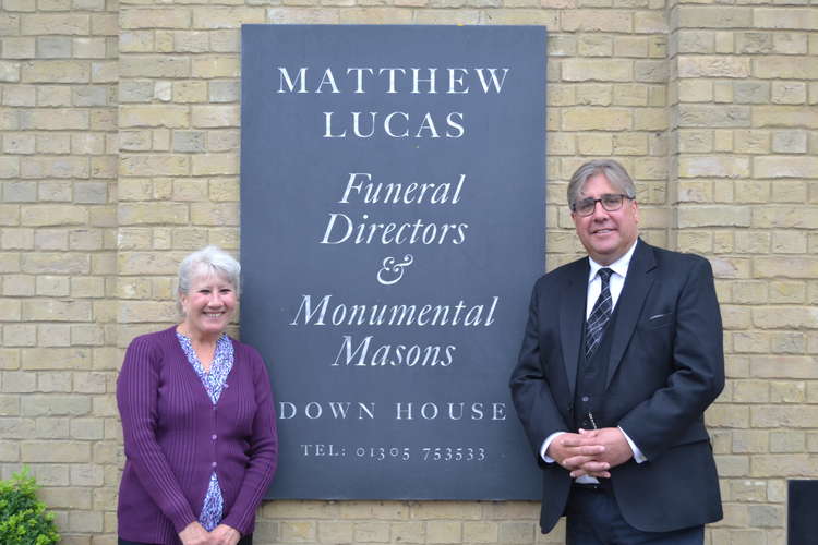 Matthew Lucas and Sue Seal of Matthew Lucas Funeral Directors