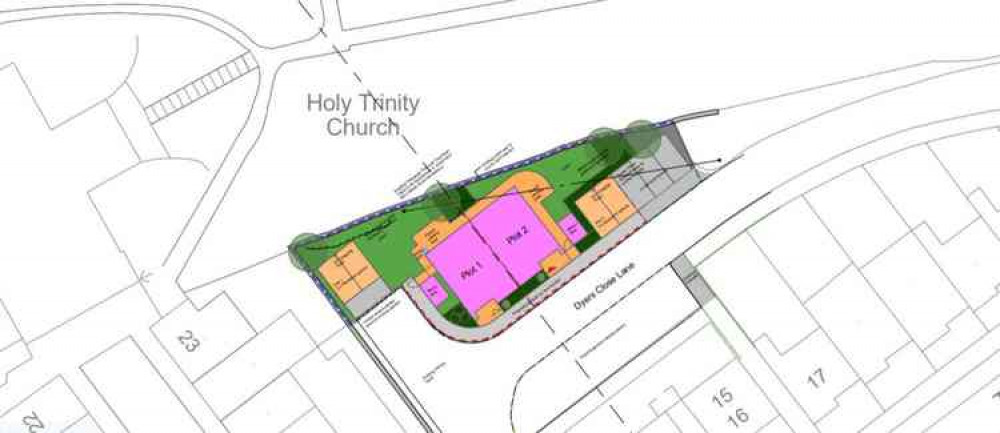 An application to build two houses in Frome