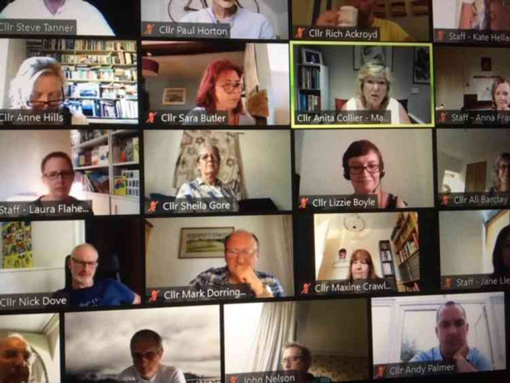 The councillors are still meeting via Zoom