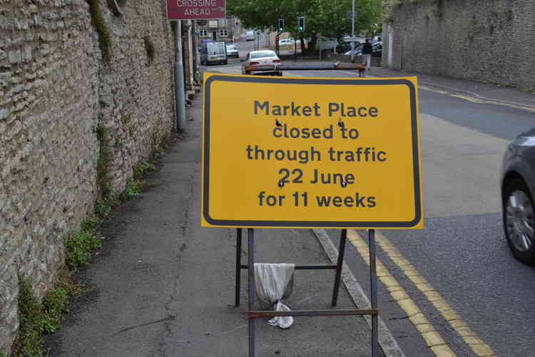 Motorists will not be able to drive through the centre of Frome for 11 weeks