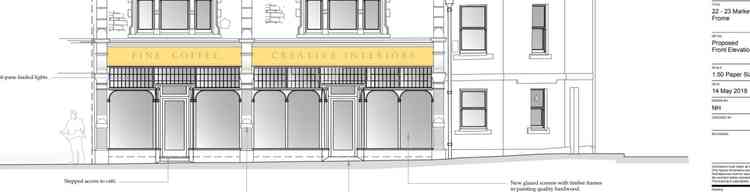 The design from the architects plans for the Market Place site