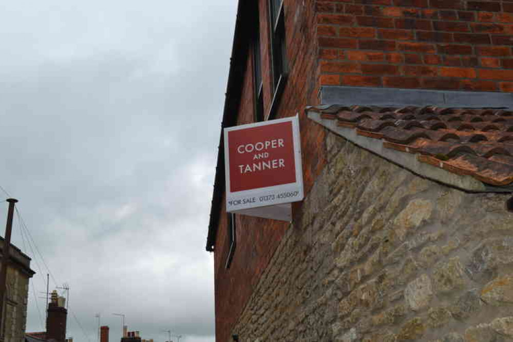 A sign for a Cooper& Tanner property in Frome