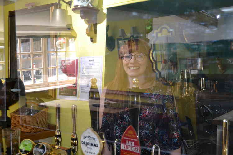 Partner Lucy Cooper has also been very clever with sourcing the pub's safety screens